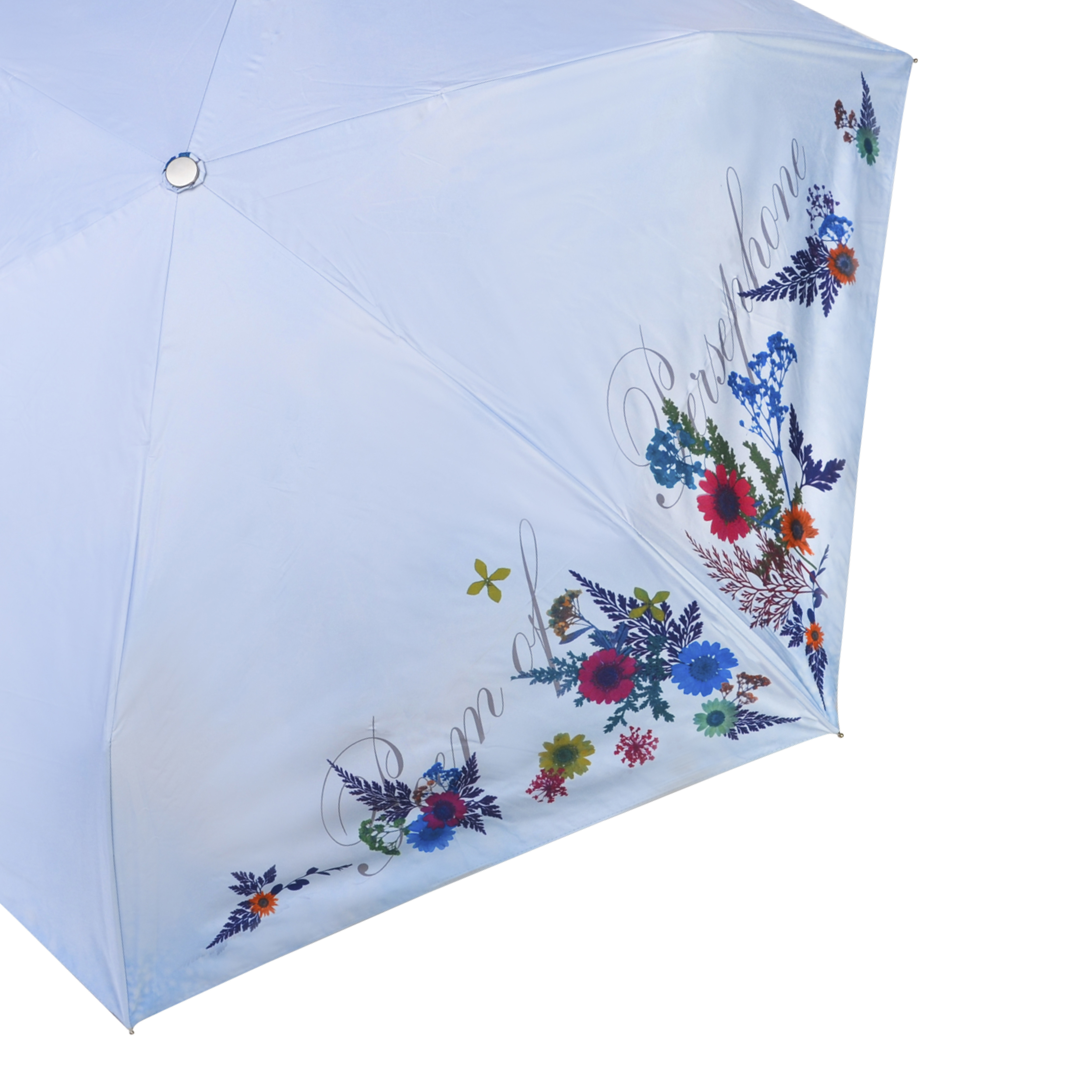 Rainbow House 晴雨傘 春神的詩篇 自動傘 安全開收 押花 壓花 提袋式傘袋