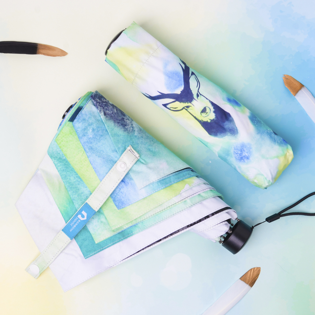 Rainbow House 晴雨傘 迷幻系列 輕量 防曬 森林 鹿