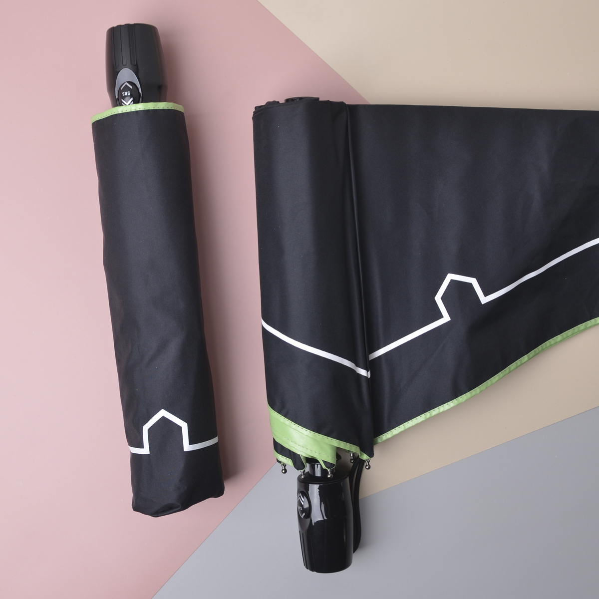 Rainbow House 晴雨傘 黑白美學 自動傘 安全開收 大傘面