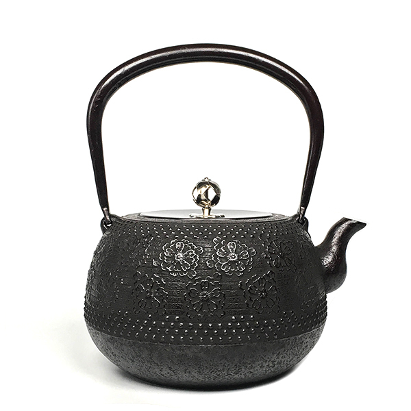 【佐藤勝芳】棗形帶櫻 鐵壺1.6L