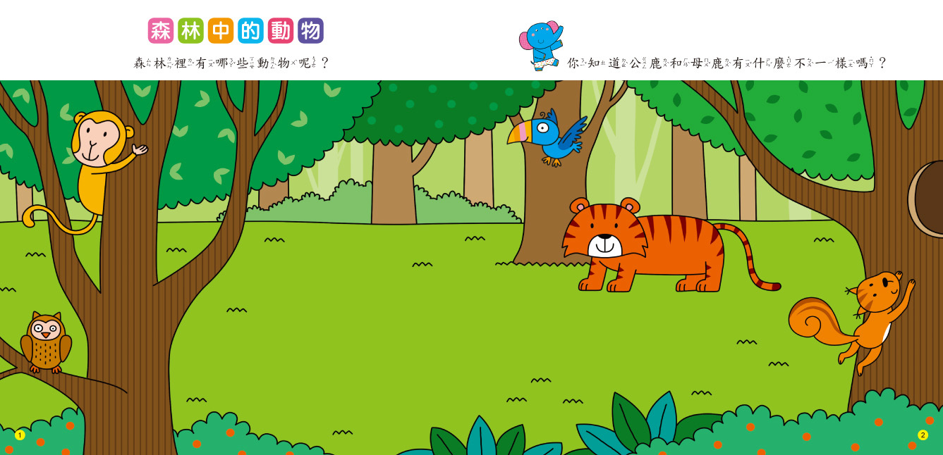 可愛動物-快樂玩貼紙