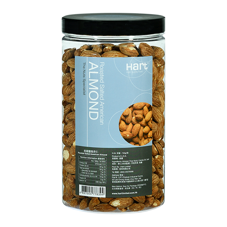 哈特 美國鹽焗杏仁 700g [食用日期︰1/12/2026]