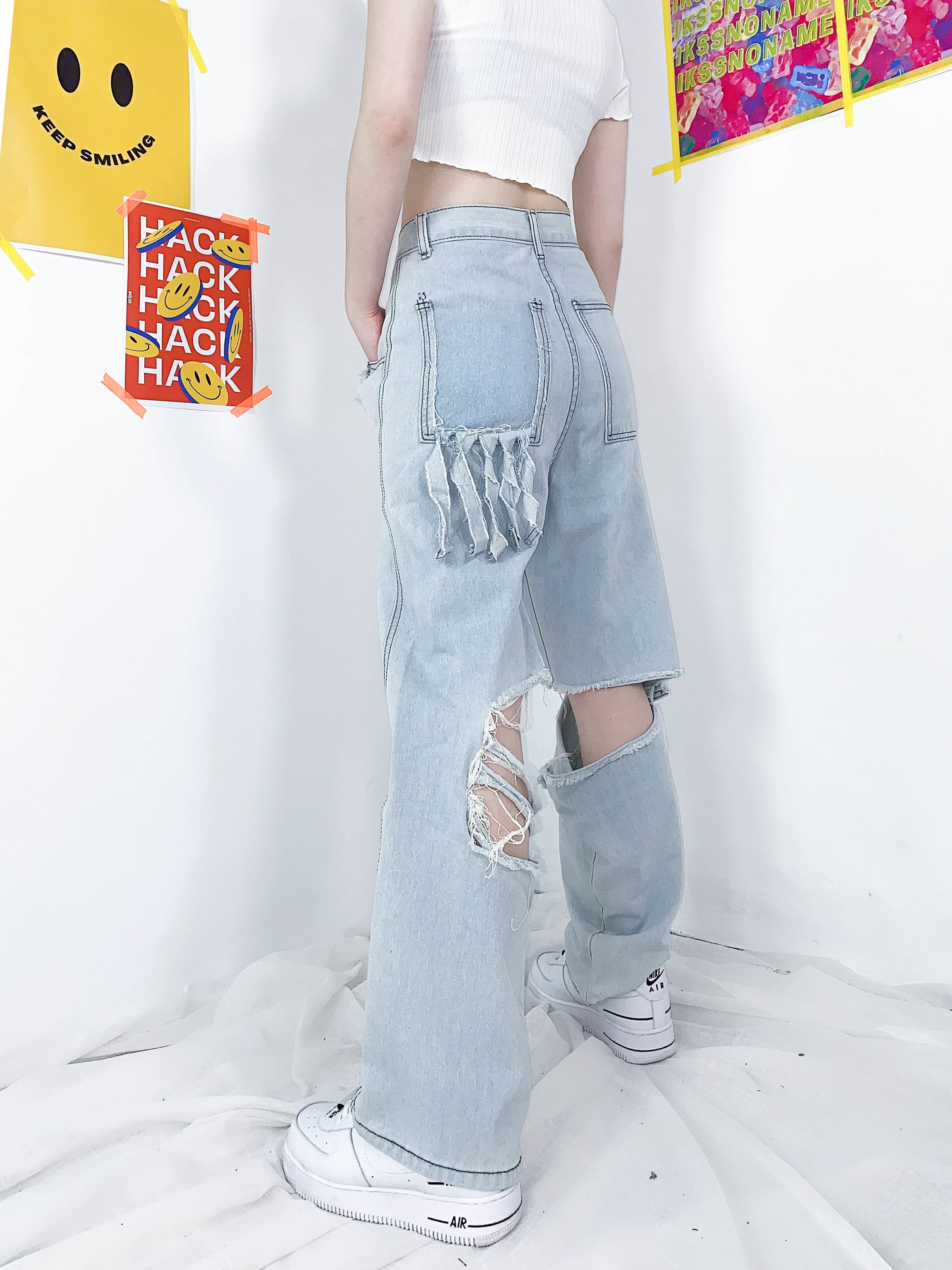 自訂款刷破褲(現貨24小時發貨)