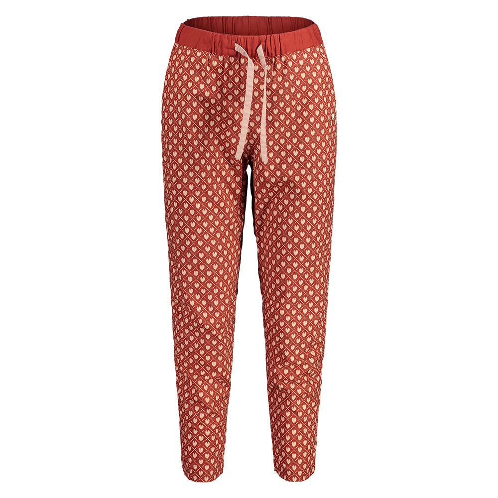 【Maloja】女有機棉印花長褲 / 21MA31456-[橘]