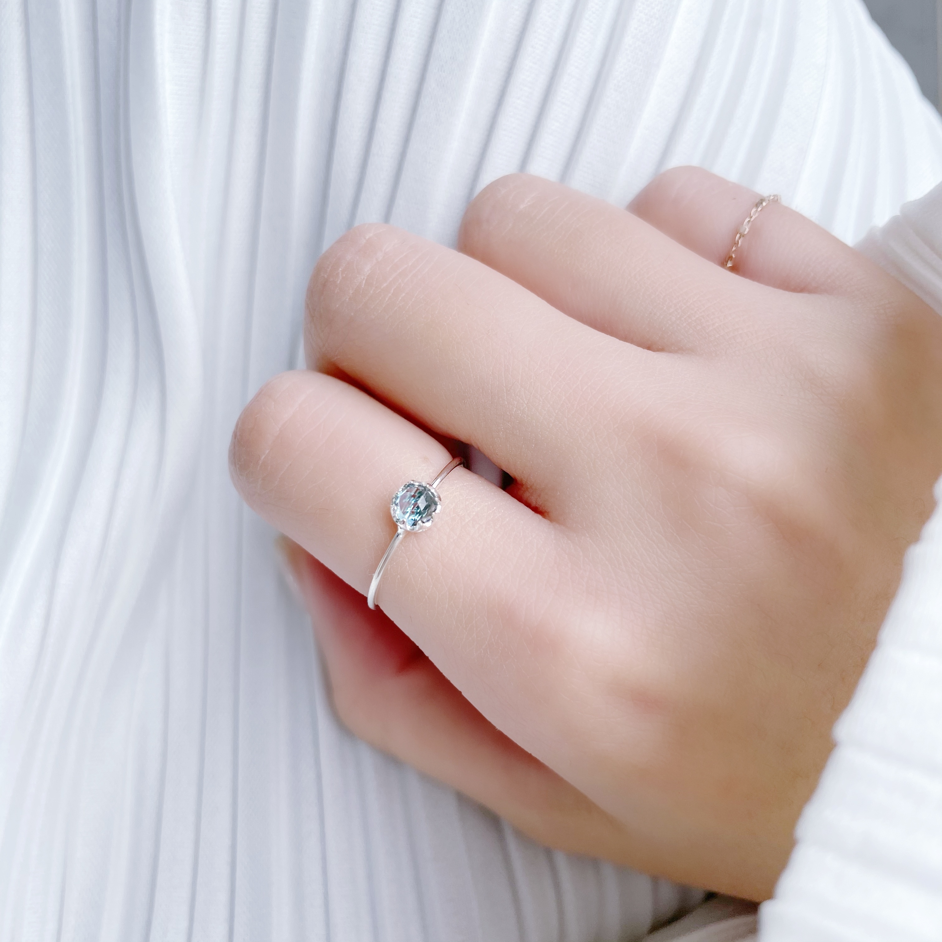 Castle Rosecut倫敦托帕石細戒