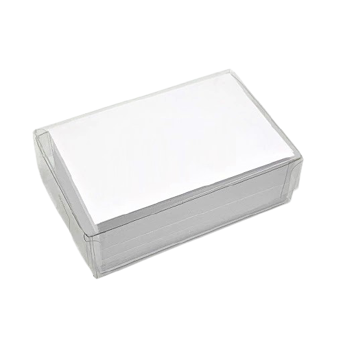白咭紙 55 x 89mm 附膠盒 (1盒100張)