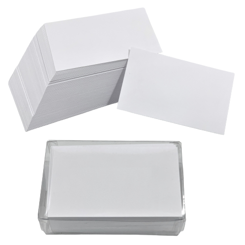 白咭紙 55 x 89mm 附膠盒 (1盒100張)
