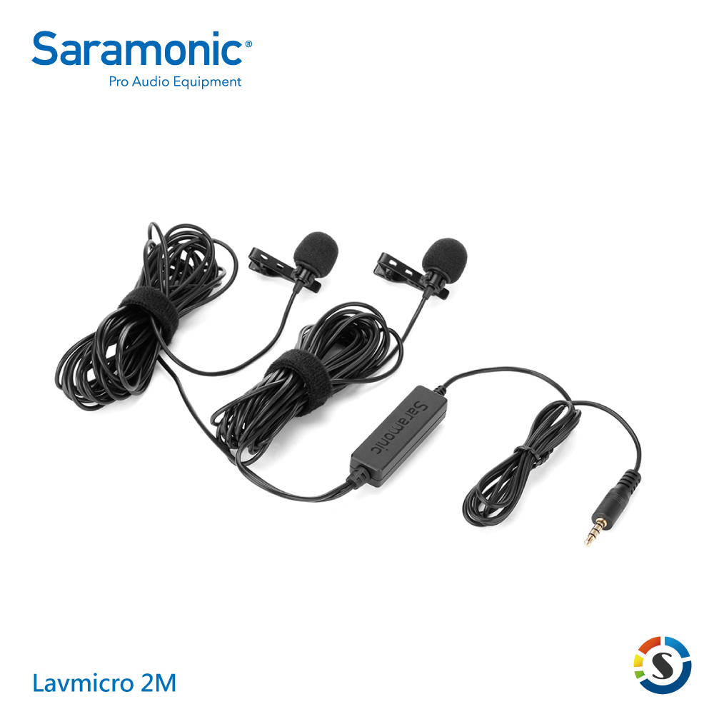 Saramonic楓笛 LavMicro 2M 雙頭領夾麥克風(3.5mm TRRS)
