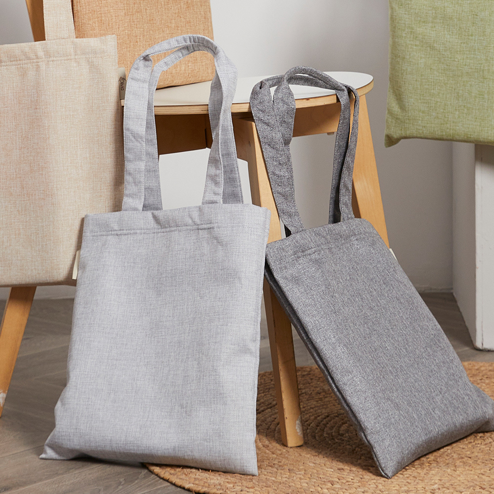 【Olivia】Cozy Life 森系自然派小文青手提包袋-大-灰卡色