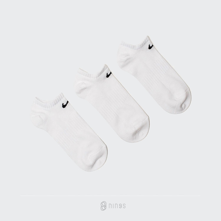 【現貨】NIKE COTTON LIGHTWEIGHT SOCKS 白色襪子 隱形襪（三雙一組） SX7678100