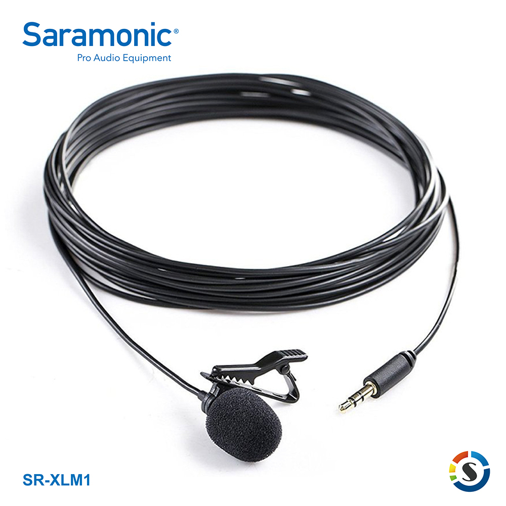 Saramonic楓笛 SR-XLM1 全向電容式領夾式麥克風(3.5mm TRS)
