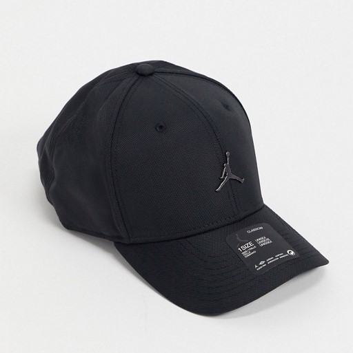 Nike Jordan Metal Jumpman Logo Cap Black Black