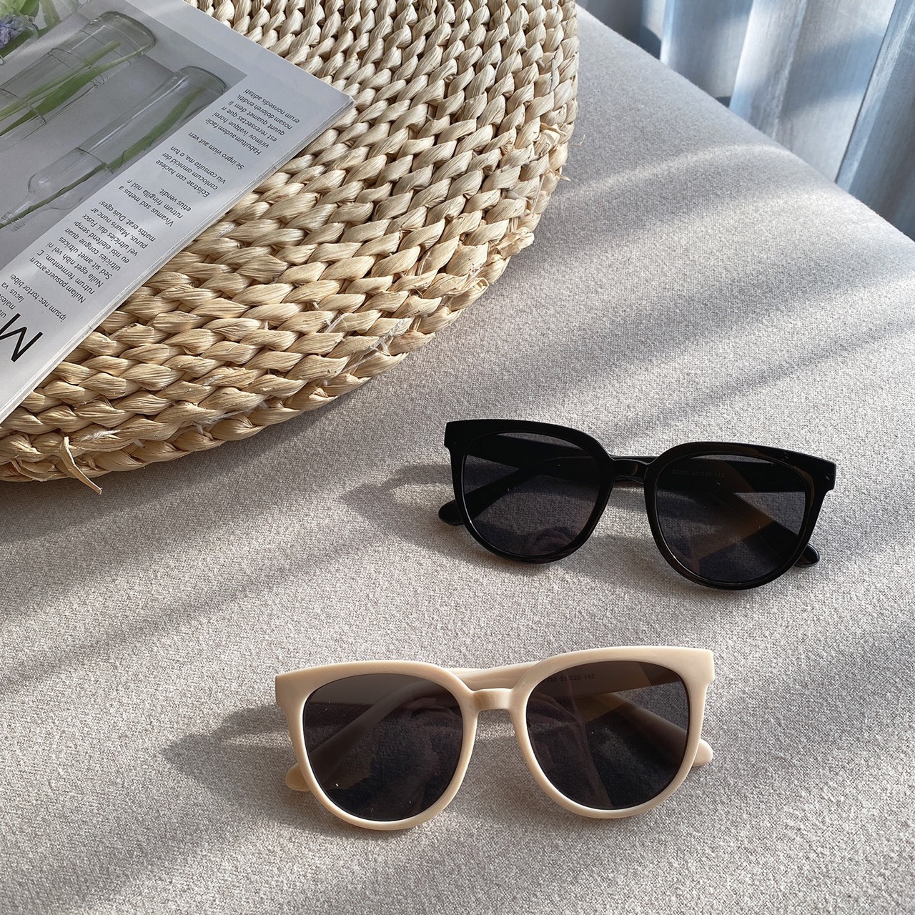 S0123393經典百搭膠框墨鏡/兩色