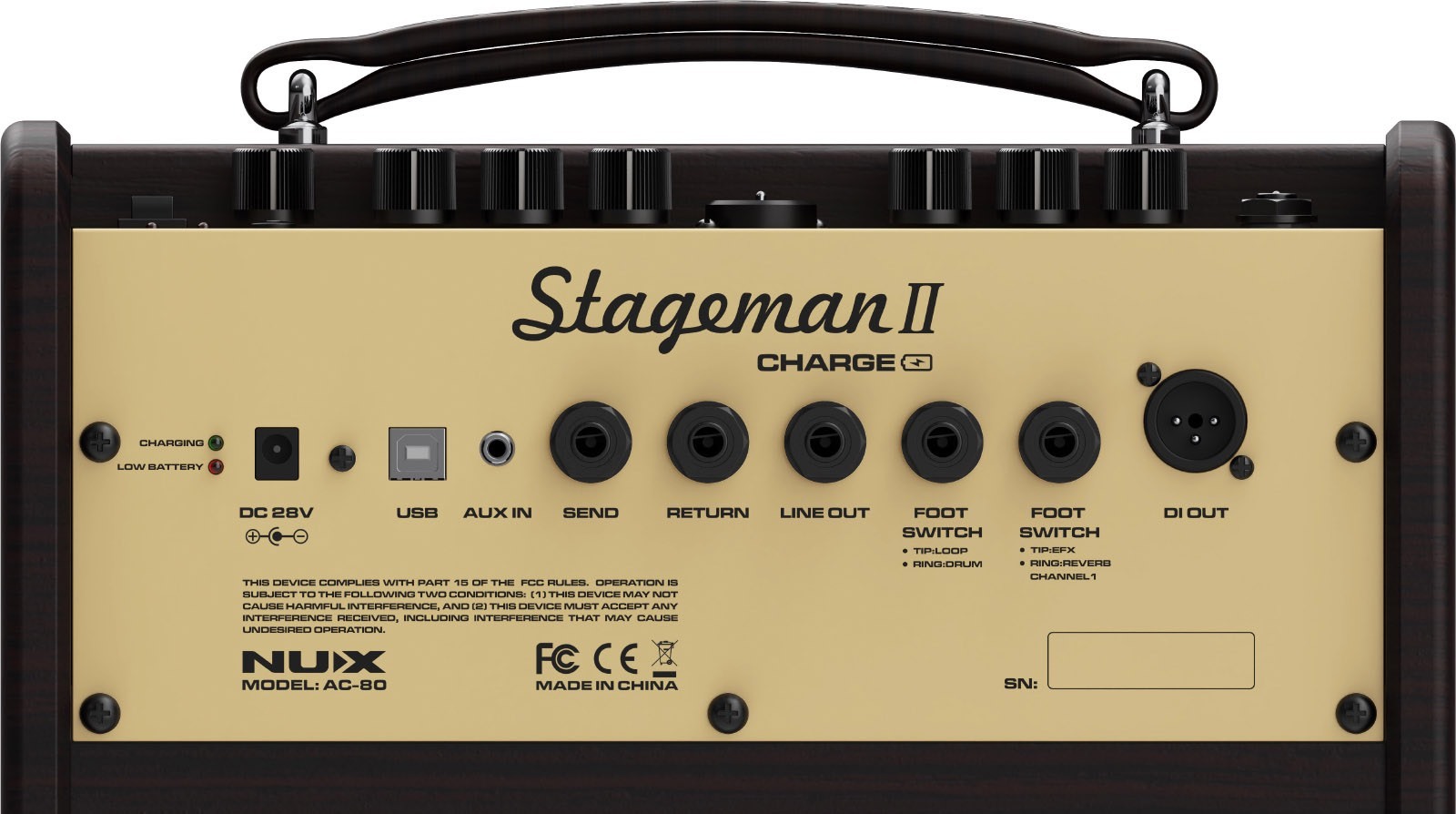 NUX - Stageman AC-80 木吉他音箱充電式app操作內建Loop及節奏鼓