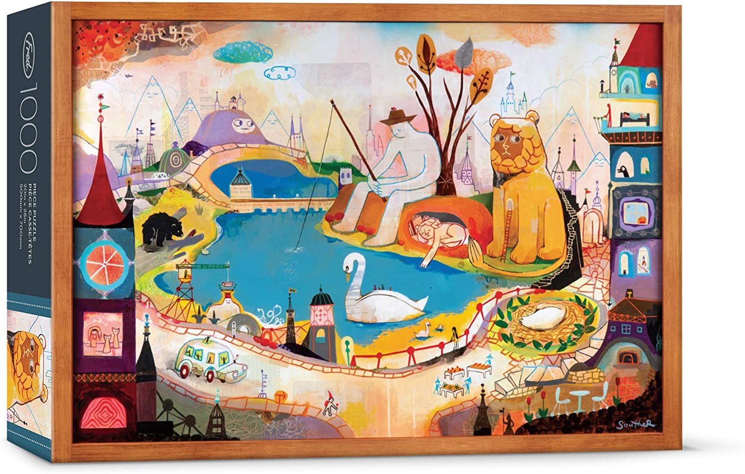 【FRED】獅子醒了 1000片拼圖