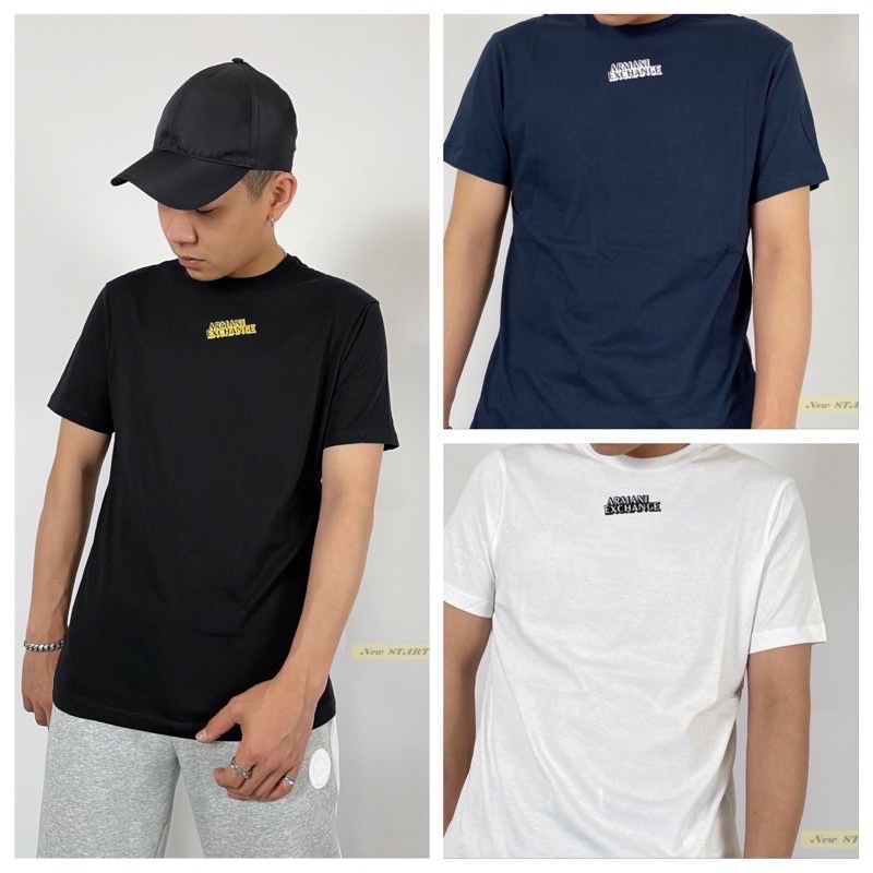 Armani Exchange AX 胸前小字母 短袖T恤 短T