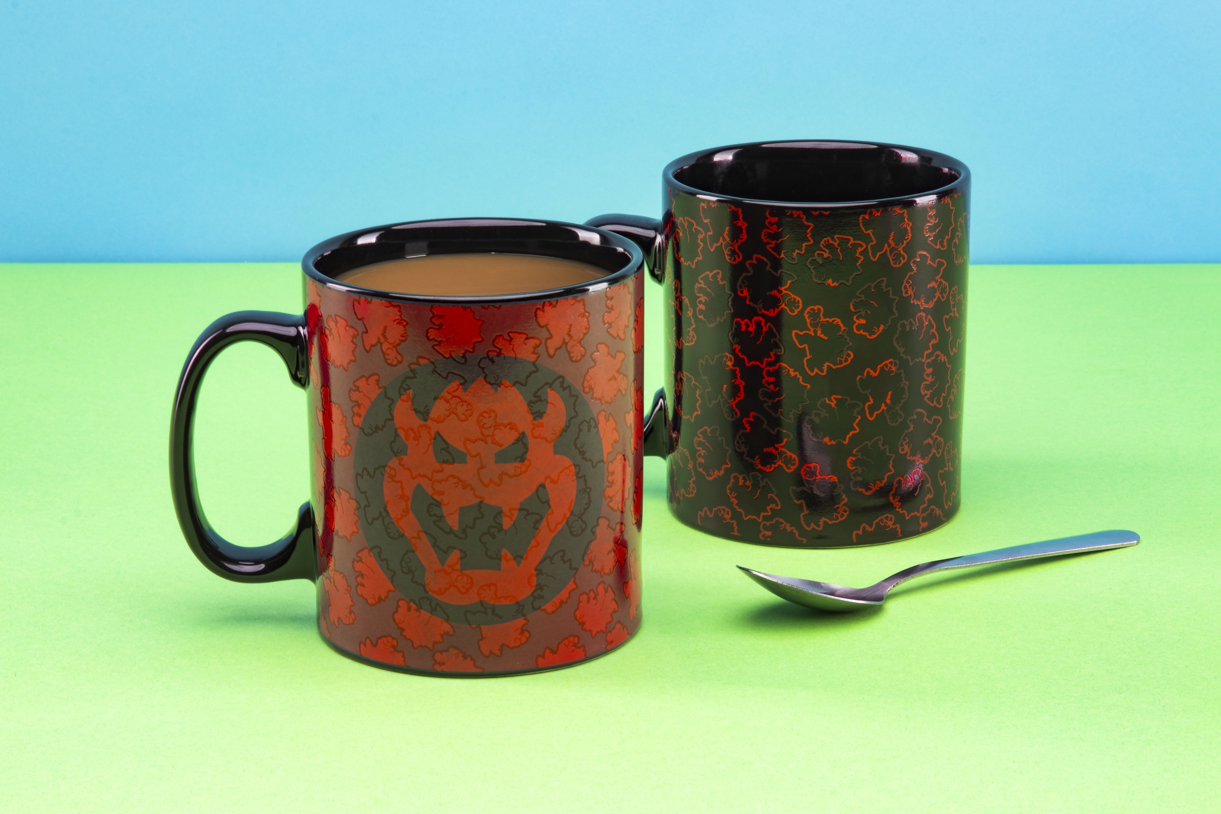 任天堂庫巴加大碼熱感變色杯