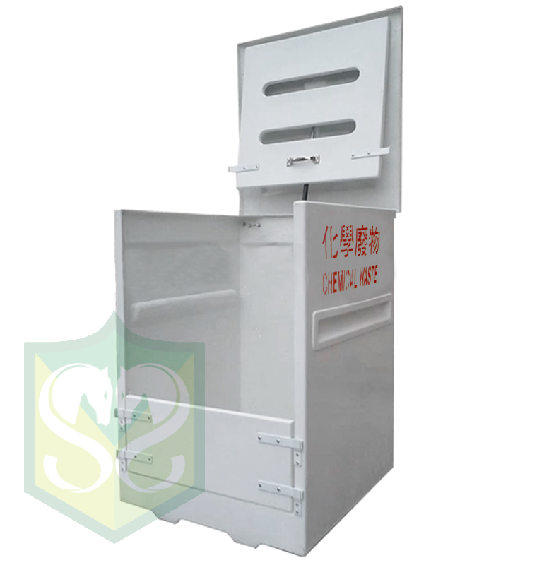 Chemical wastes recycling bin