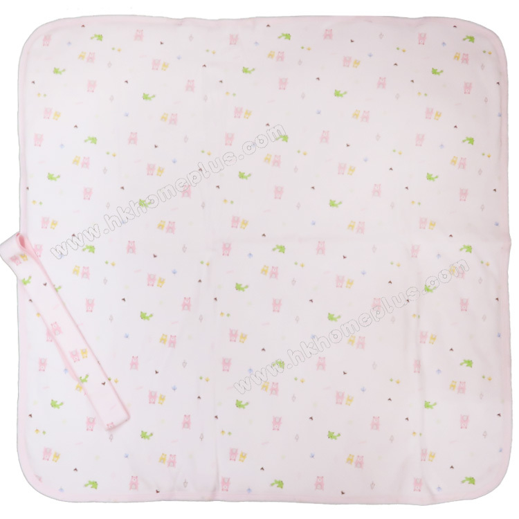 舒適牌: 台灣製 - 嬰兒熊仔夾棉抱毯 (綁帶) 70319