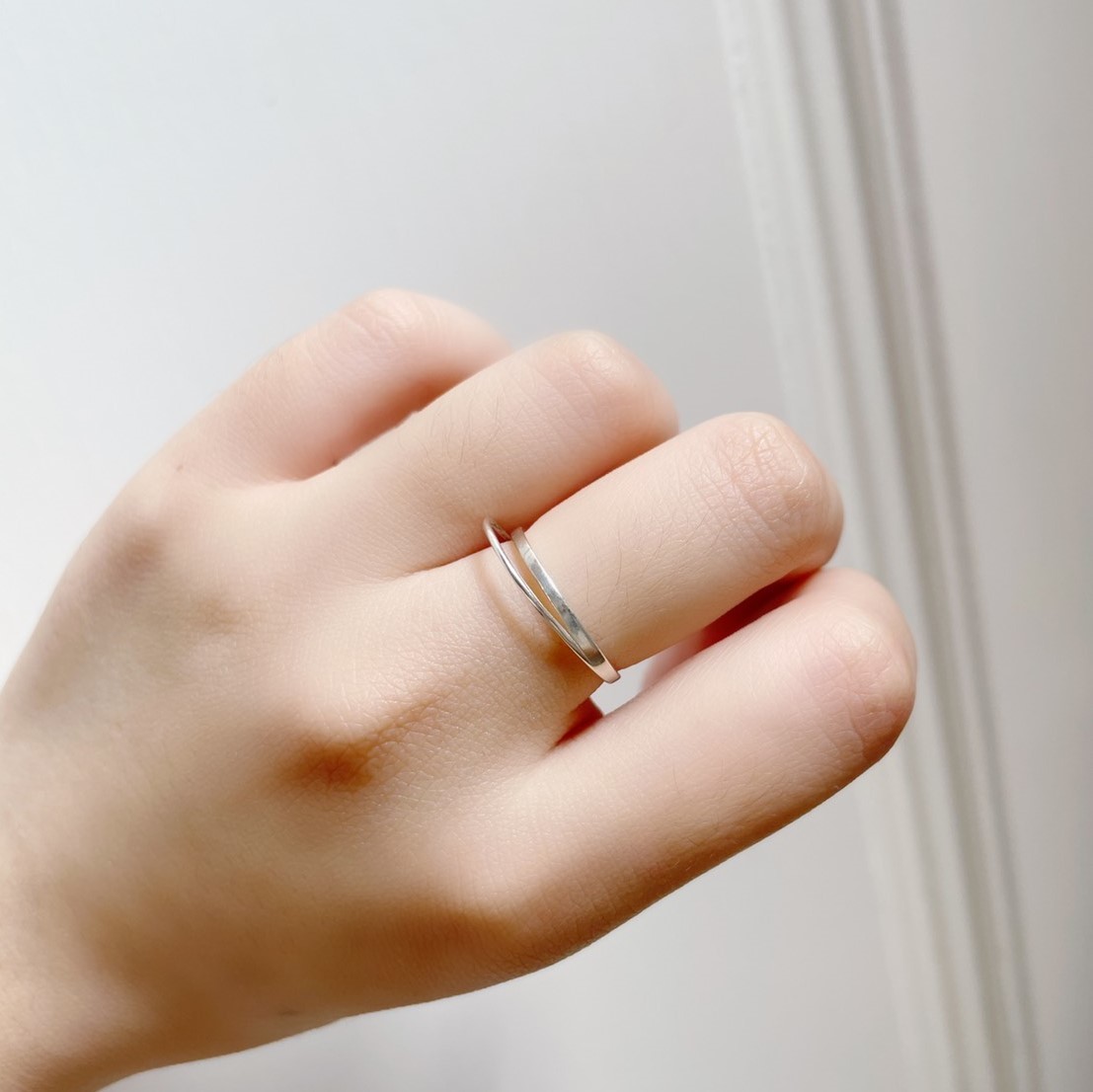 簡約立體雙層感戒指