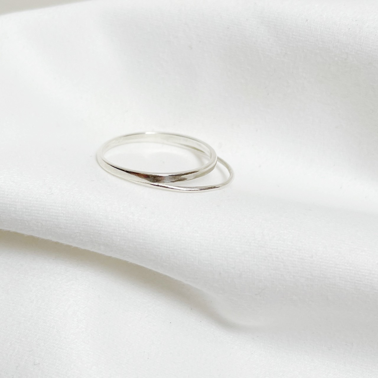 簡約立體雙層感戒指