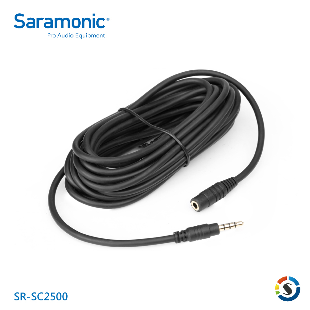 Saramonic楓笛 SR-SC2500 麥克風延長線(3.5mm TRRS)