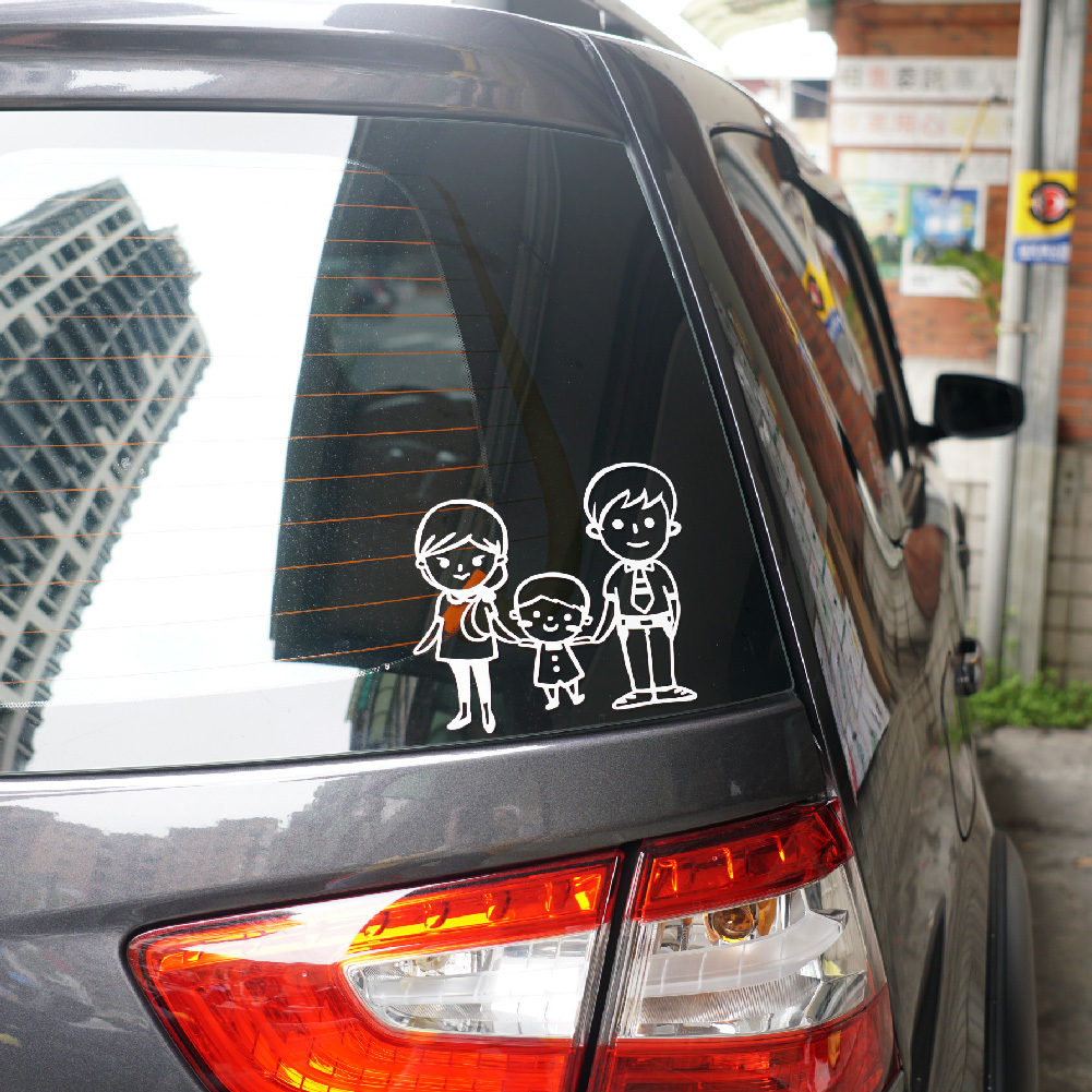 3M 商業級反光貼紙 汽車專屬【全家福】家庭貼紙 汽車貼紙 防水抗UV 車身貼紙