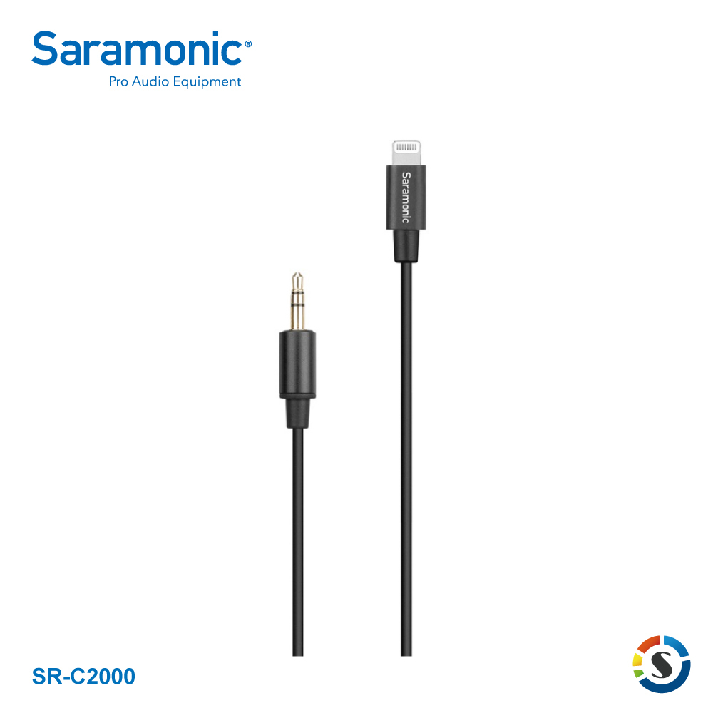 Saramonic楓笛 SR-C2000 麥克風轉接線(3.5mm轉Lightning)