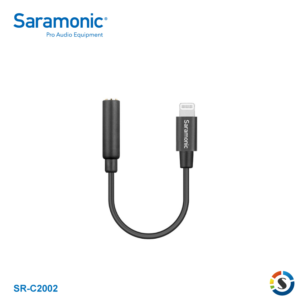 Saramonic楓笛 SR-C2002 麥克風轉接線(3.5mm轉Lightning)