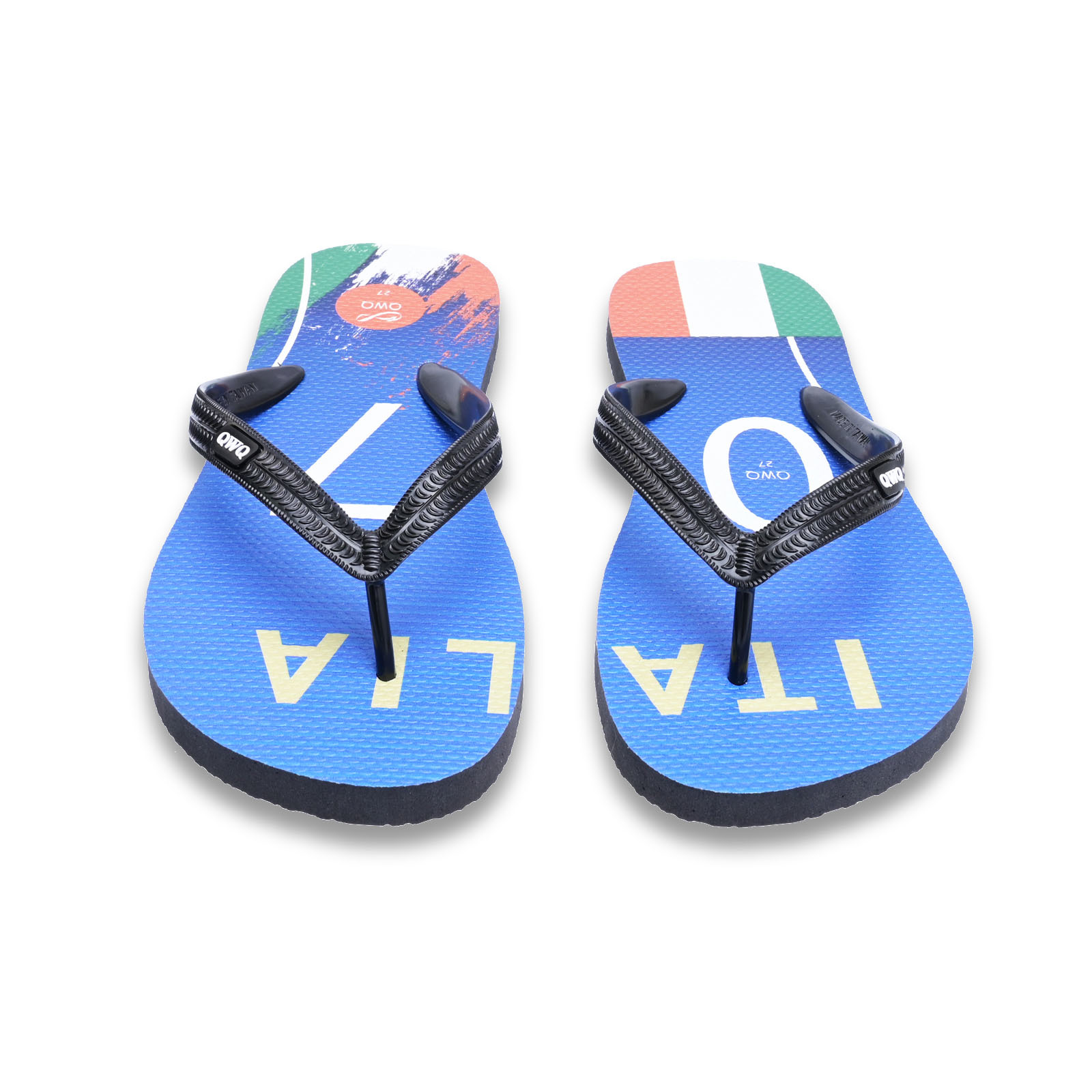 國家隊足球紀念拖鞋 義大利 粗帶男款天然橡膠人字夾腳拖