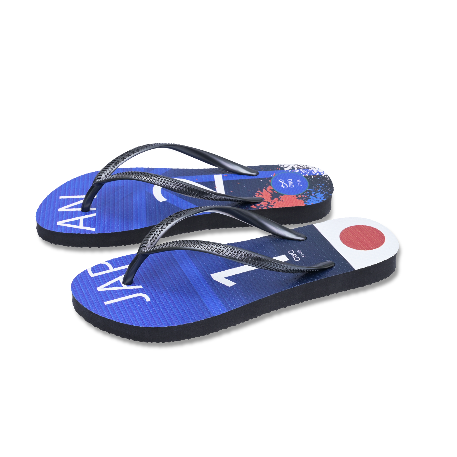 國家隊足球紀念鞋 日本 細帶女款天然橡膠人字夾腳拖