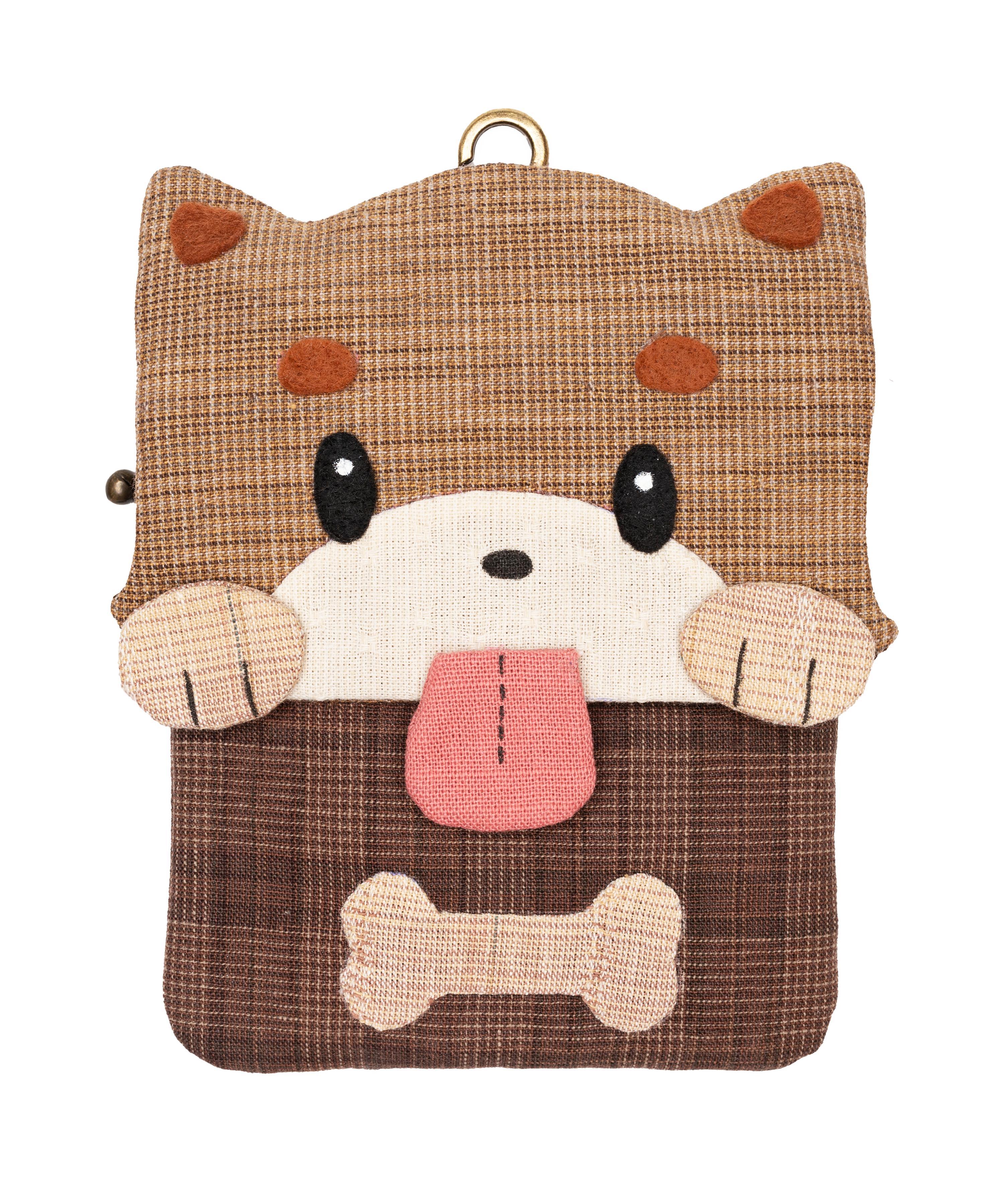 販售原尺寸【紙型】(柴犬吐舌零錢包)