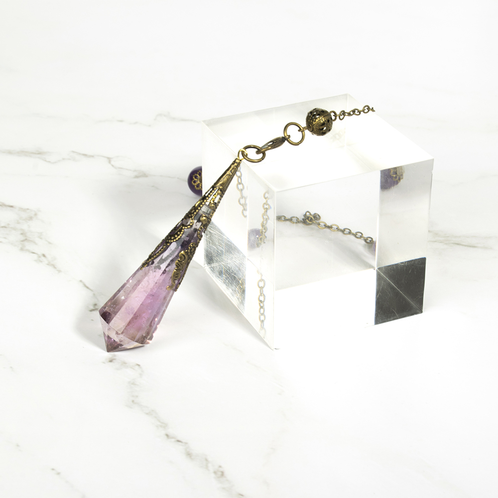 靈擺問事【水晶占卜靈擺】紫黃晶靈擺