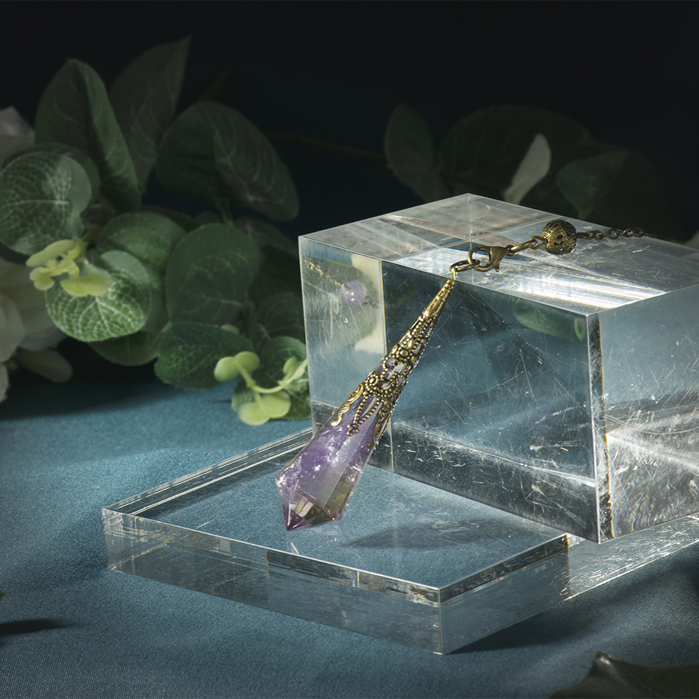 靈擺問事【水晶占卜靈擺】紫黃晶靈擺