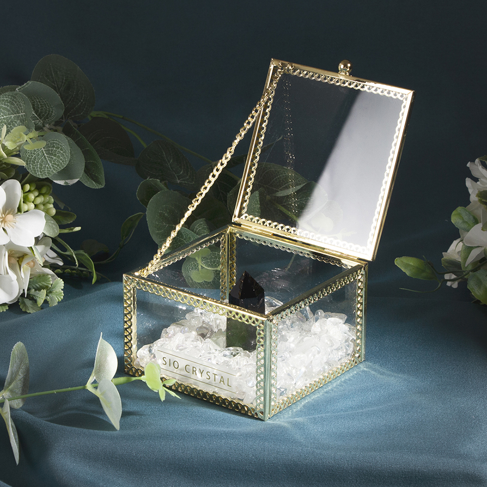 水晶收納盒【水晶消磁盒】單格消磁盒