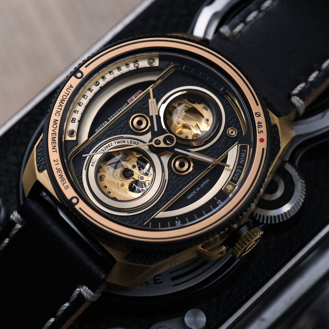 Automatic Twin Lens Retro Gold (限量盒裝)