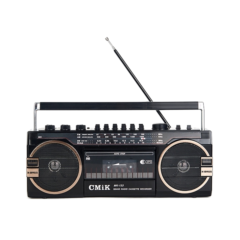 美國新式藍牙 USB 復古錄音卡帶播放機 / 手提收音機 36 - 50cm