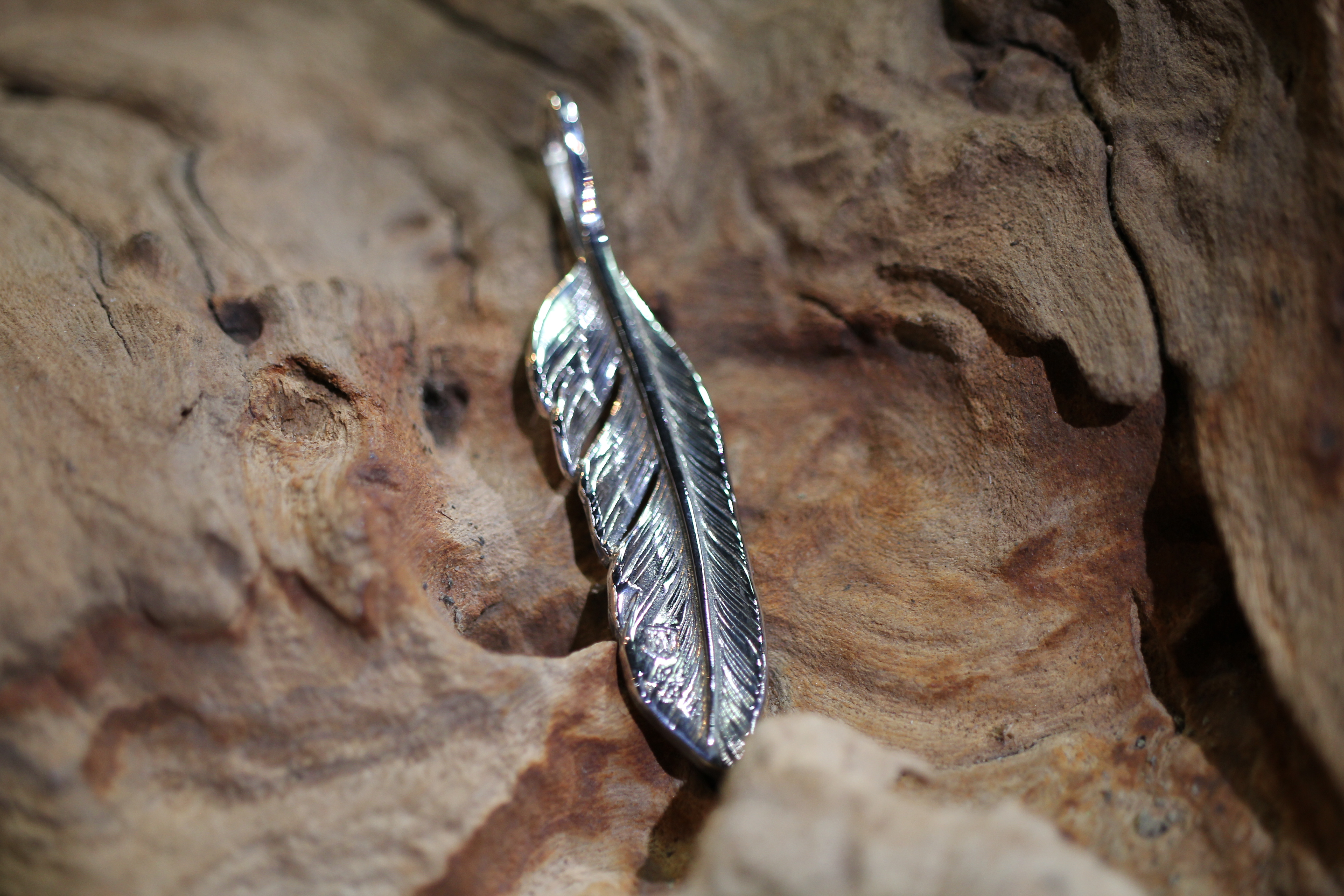 *Black Venom Jewelry- Freedom & Prayer L(7cm) 純銀羽毛