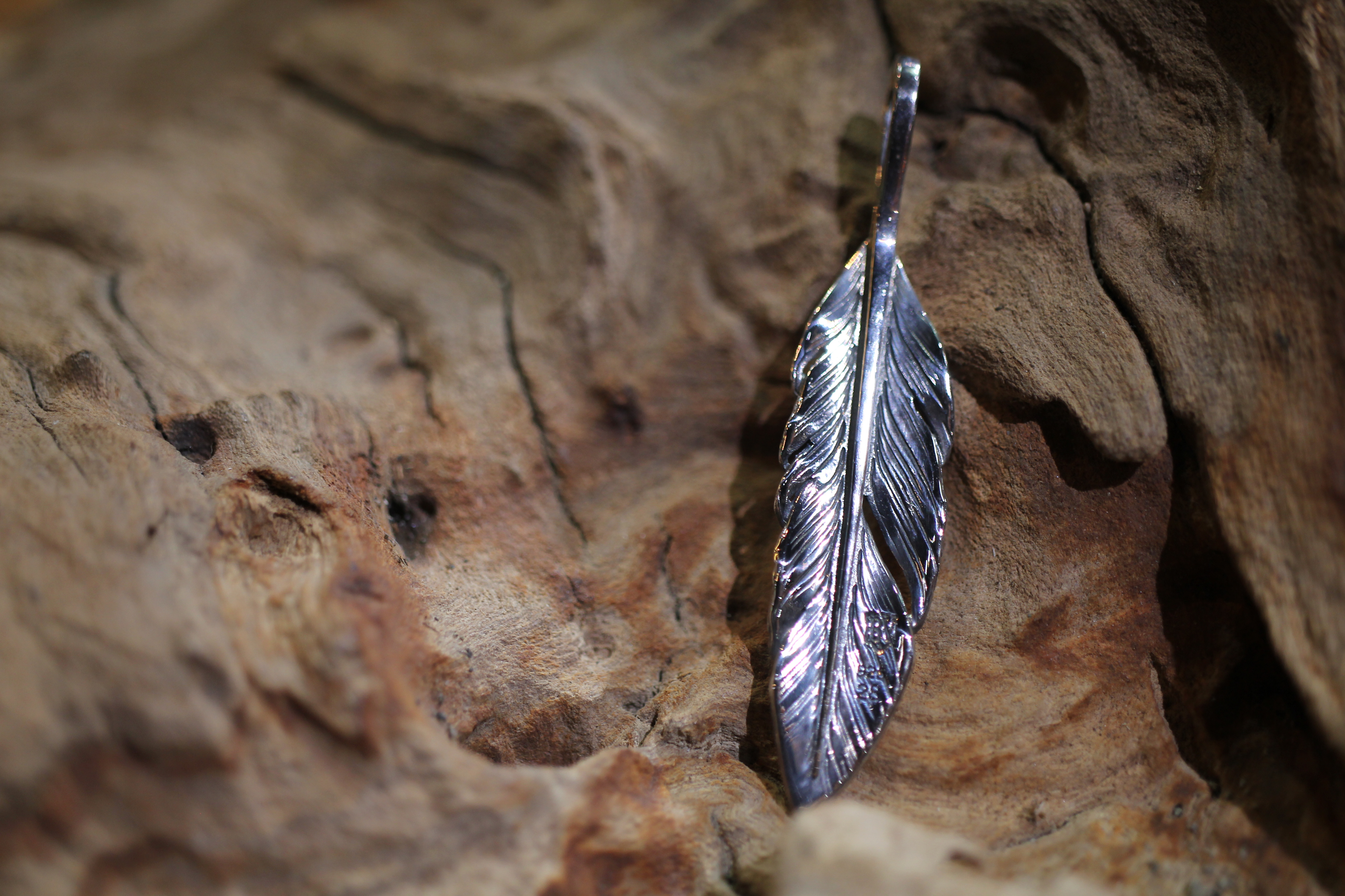 *Black Venom Jewelry- Freedom & Prayer M(6cm) 純銀羽毛