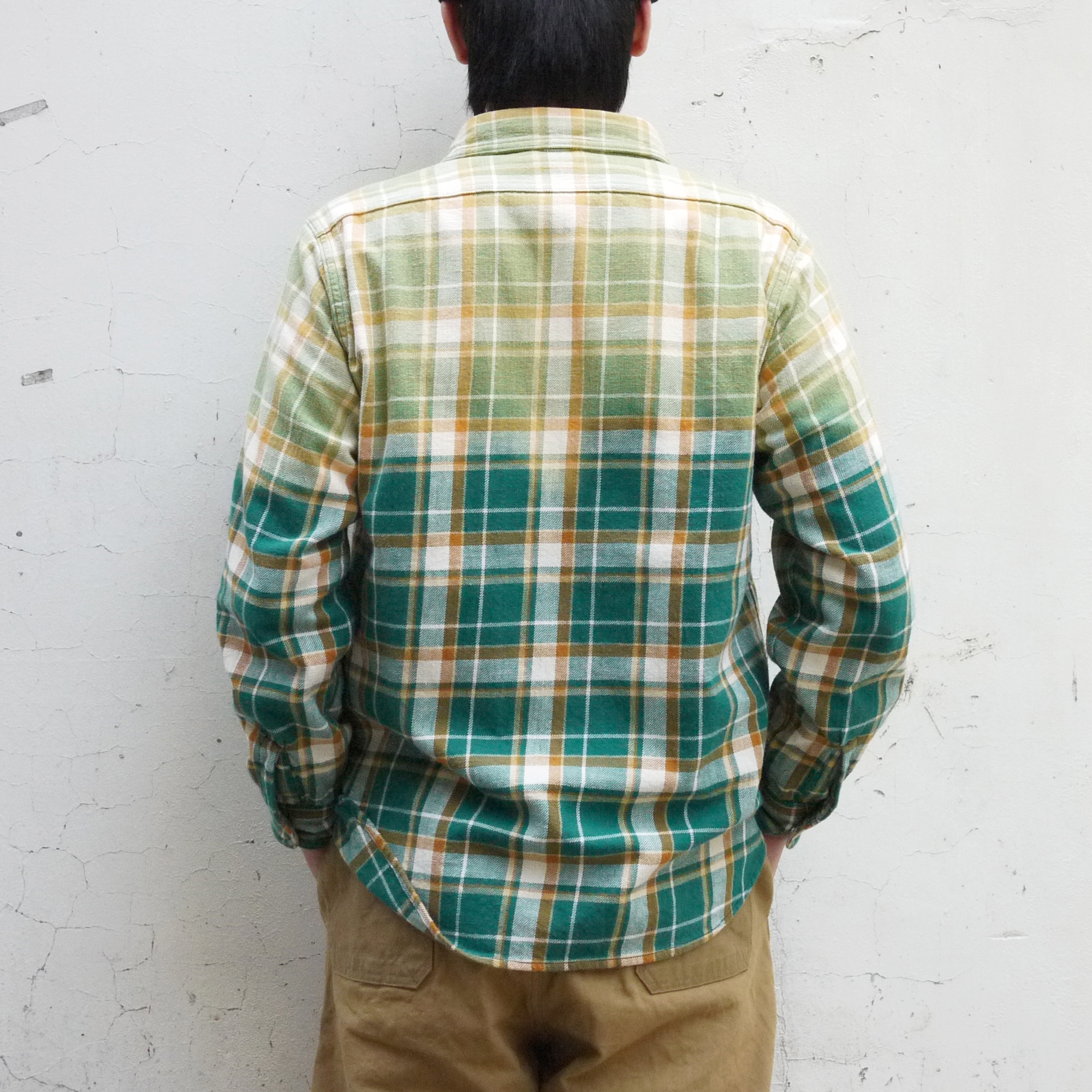 Nigel Cabourn - Motorcycle Shirt / Ozone Bleach Check