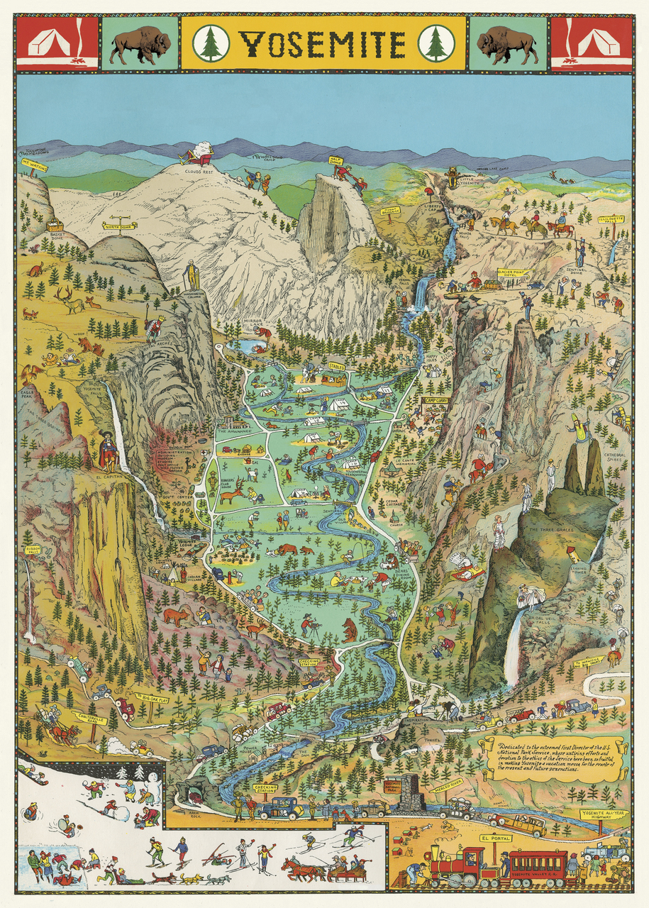 優勝美地 包裝紙/海報 ｜美國 Cavallini & Co