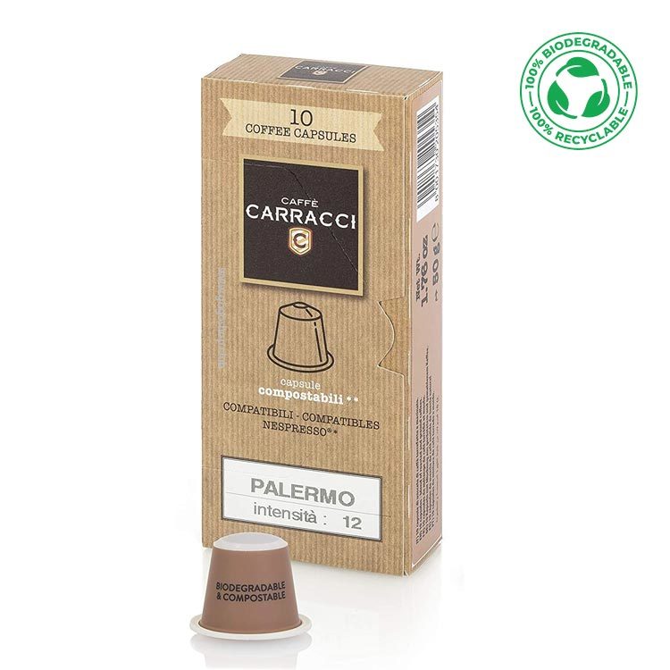 CARRACCI Palermo 意式咖啡膠囊 (10 粒裝) 深度烘焙 兼容 Nespresso