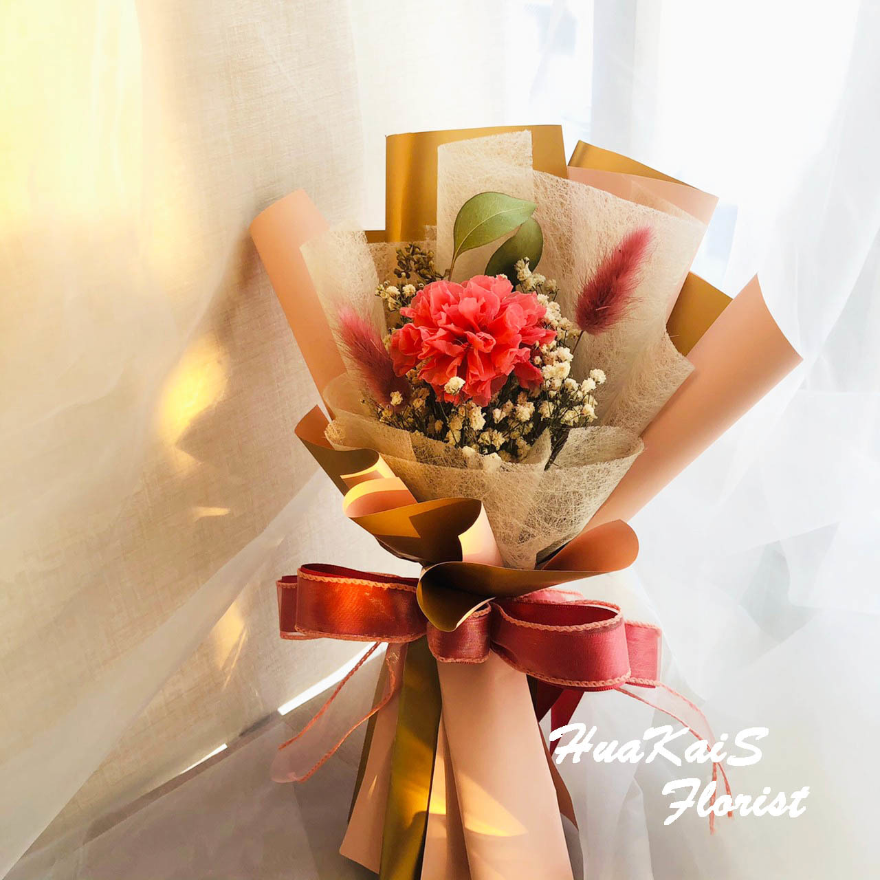 康乃馨花束|母親節花束|永生花束|母親節禮物|粉色康乃馨