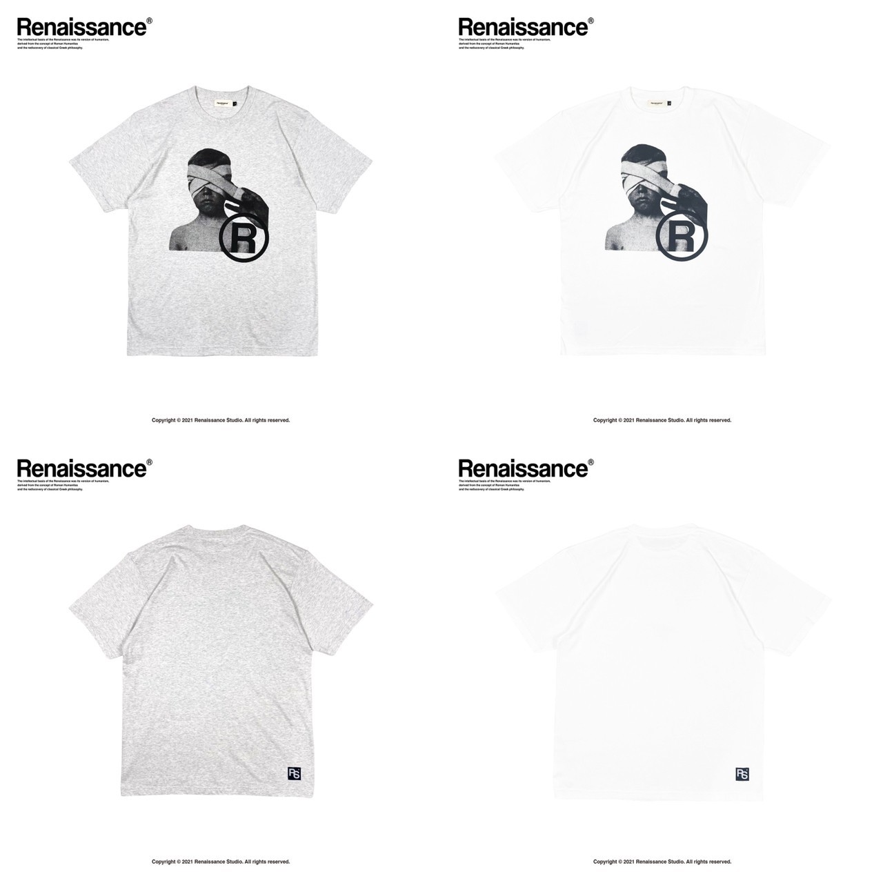 RENAISSANCE® 矇眼人像 短袖 T “ Child cover eyes Tee “