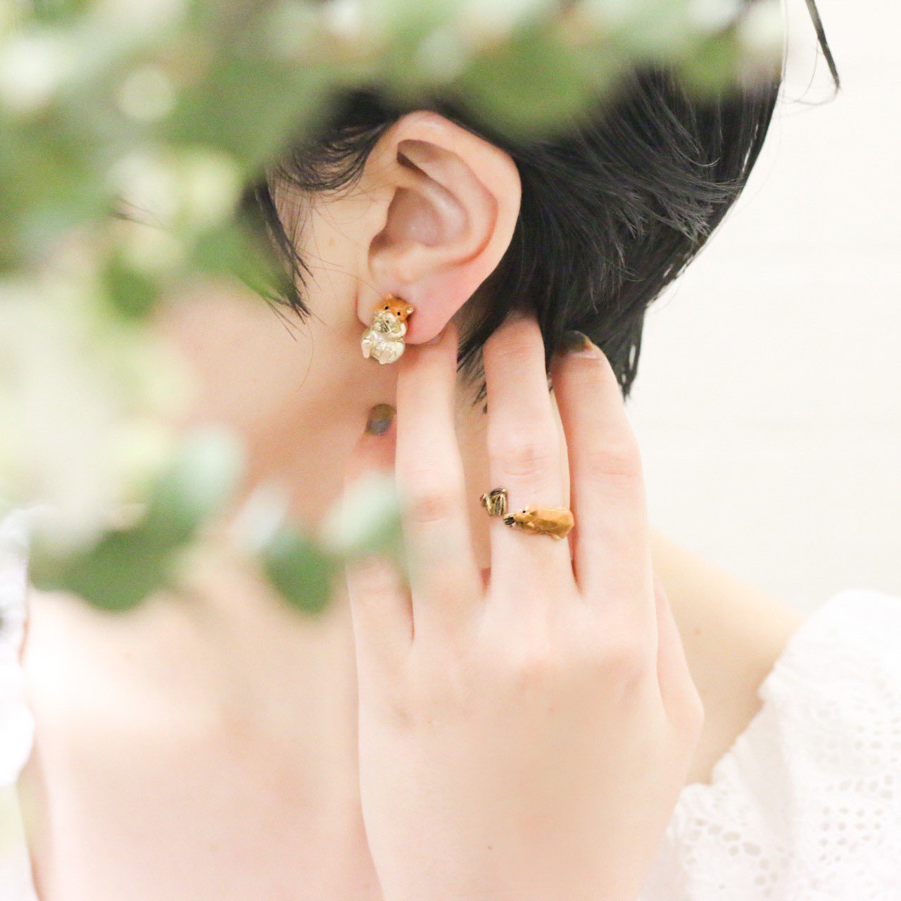 Palnart Poc 倉鼠耳環