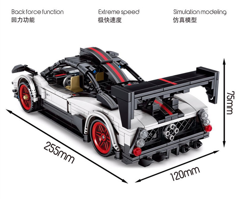 Technique Super Car Racing Car Building Blocks Set NO BOX SB701653