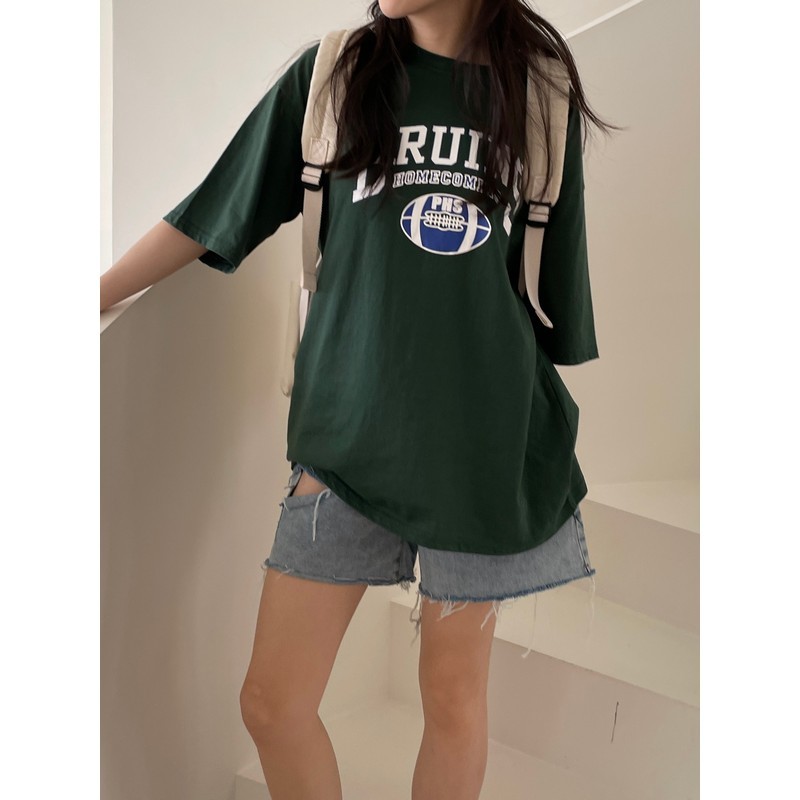 【imfine】美式大學英文字短袖T #1789