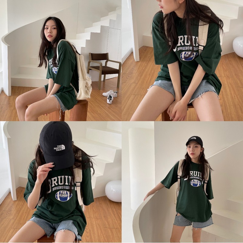 【imfine】美式大學英文字短袖T #1789