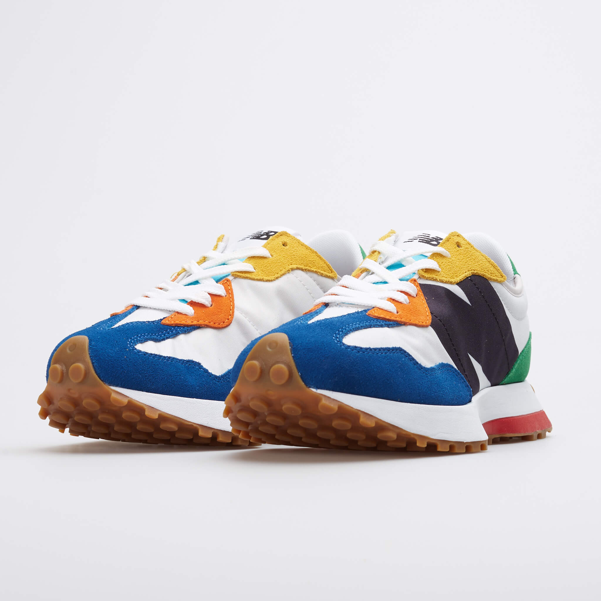 New Balance 327 復古運動鞋藍綠白男款MS327PBA [特惠商品]