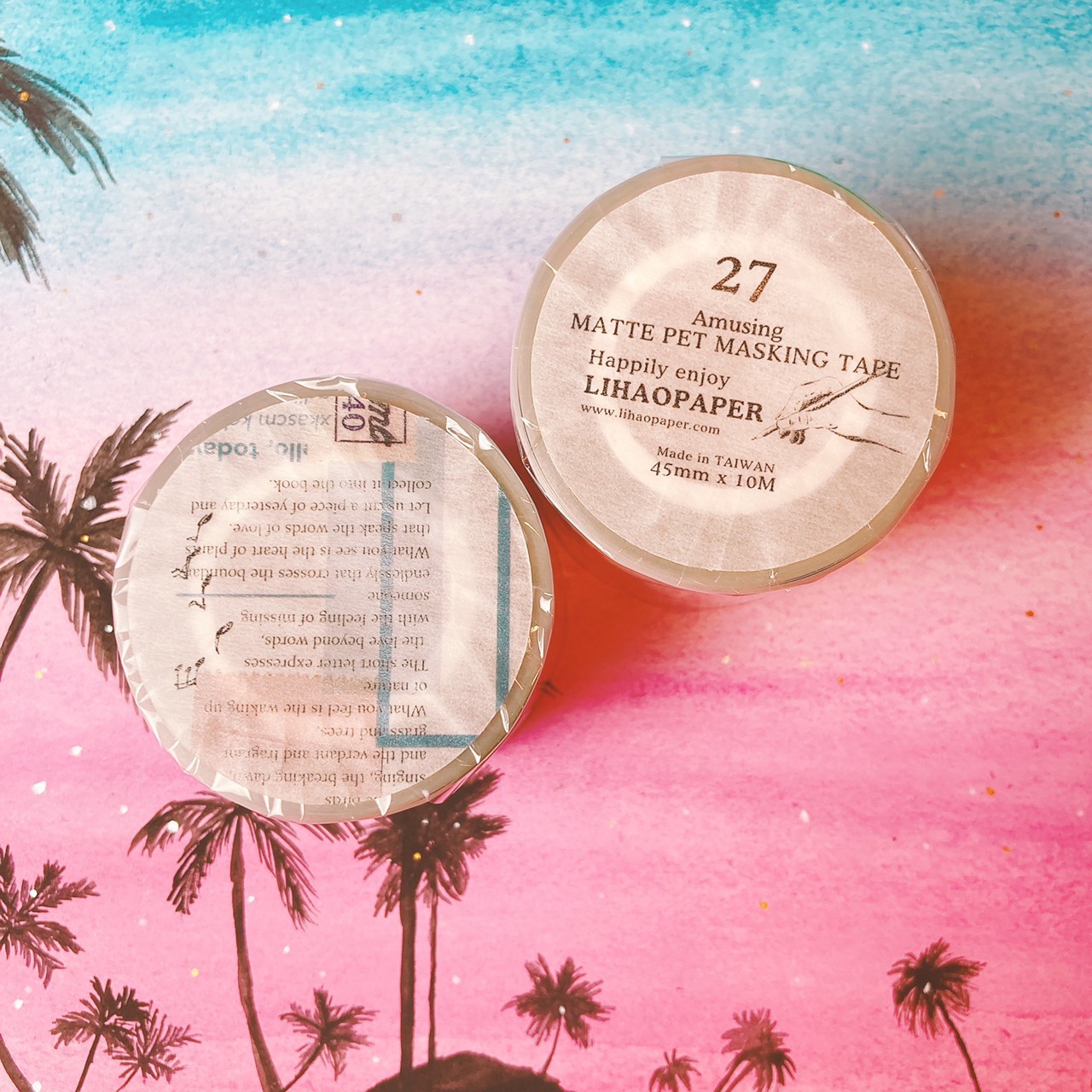 Lihaopaper｜有趣 (No.27)  霧面PET膠帶